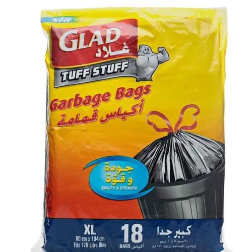 Glad Garbage Bags Xlarge- Drawstring 170l