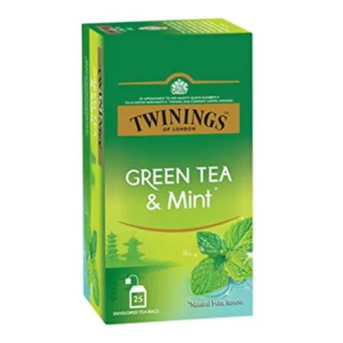 Twinings Goldline Green Tea & Mint Teabags 25'S