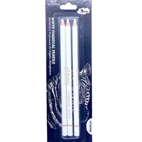 White Charcoal Pencils 3Pecs - 6127