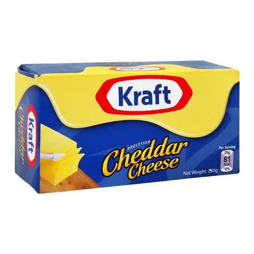 Kraft Processed Cheddar Cheese 250g