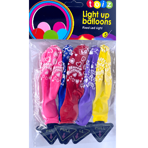 light up balloons fixed led light 5pecs - 5263