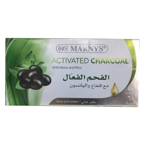 Marnys Activated Charcoal Capsules 60'S