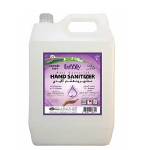 Bubbly Hand Sanitizer Gel Lavender 80% Alcohol 5L