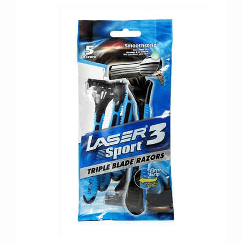 Laser Sport 3 Triple Blade Razor 5 Pieces