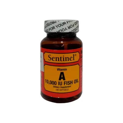 Sentinel Vitamin A Fish Oil 10,000 Iu Softgel 100'S