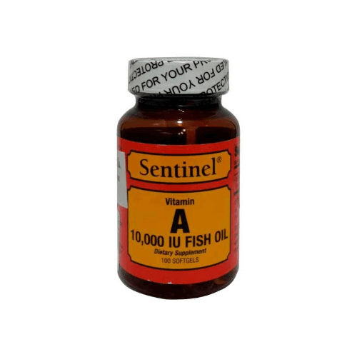 Sentinel Vitamin A Fish Oil 10,000 Iu Softgel 100'S