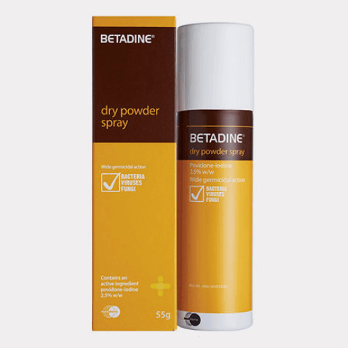 Betadine Dry Powder Spray 55Gm