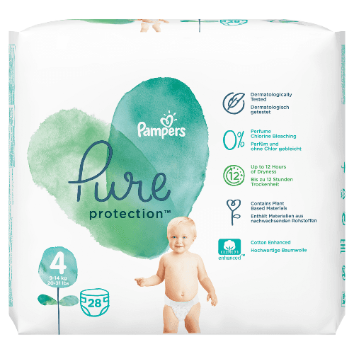 Pampers Pure S4-28 Pieces