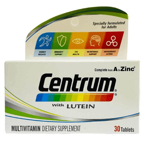 Centrum With Lutein Tablets 30'S