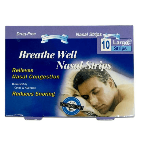 Breathe Well Nasal Strips S - M 10 Pieces