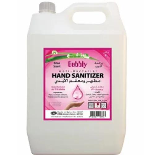 Bubbly Hand Sanitizer Gel Rose 80% Alcohol 5L