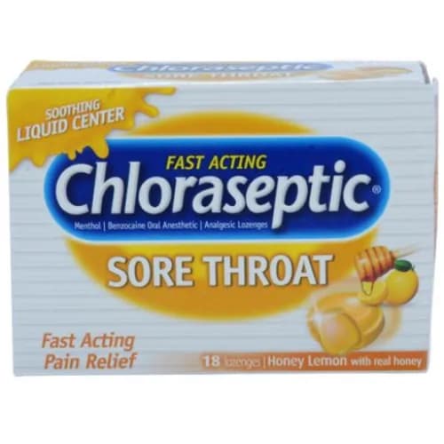 Chloraseptic Honey And Lemon Lozenges 18 Pieces