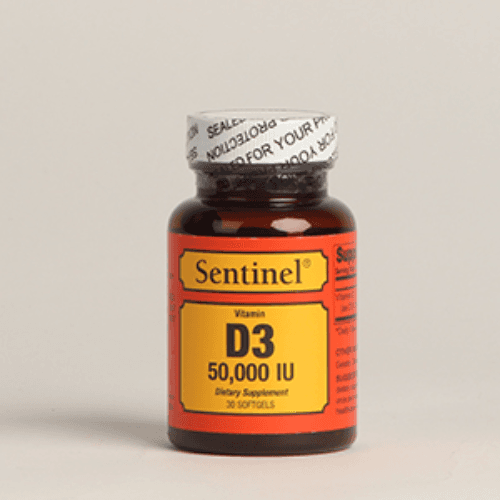 Sentinel  Vitamin D3 50,000 Iu Softgels 30'S