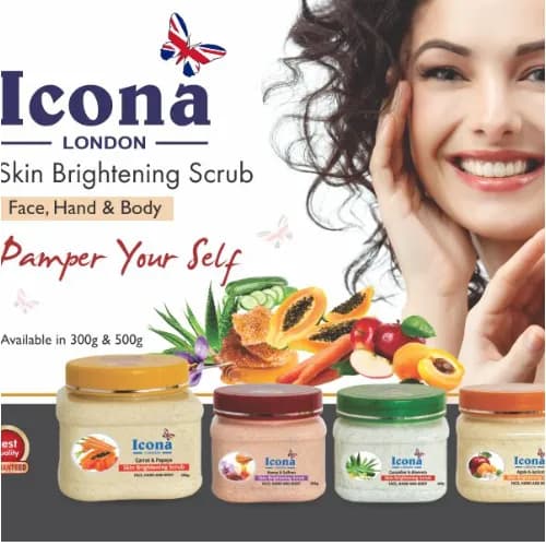 Icona  Face And Body Scrub 300 Gm