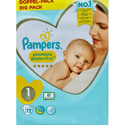 Pampers Pc Diapers S1-72 Pieces Jp