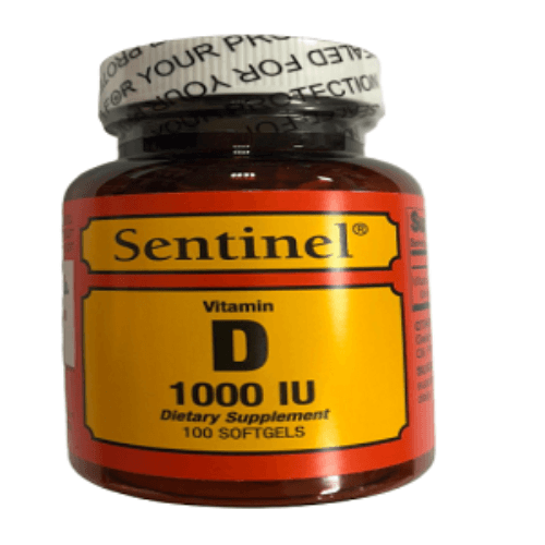 Sentinel Vitamin D3 1000 Iu  Softgels 100'S