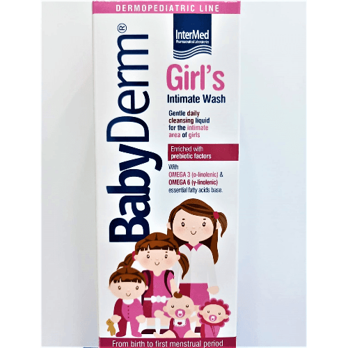 Intermed Babyderm Girls Intimate Wash 300 Ml