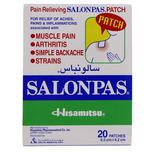 Salonpas Pain Relieving Patches 20 Pieces