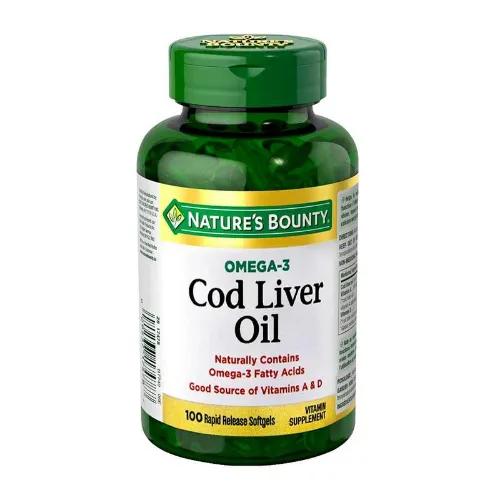 Natures Bounty Cod Liver Oil Softgel Cap 100'S