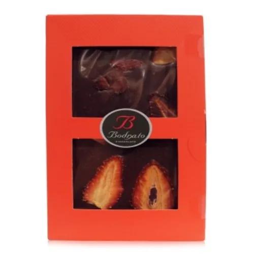 Bodrato Cioccolato Strawberries And Dark Chocoalte Bar 90G