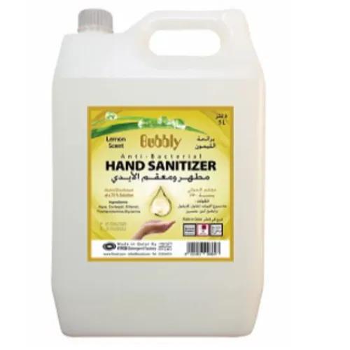 Bubbly Hand Sanitizer Gel Lemon 80% Alcohol 5L