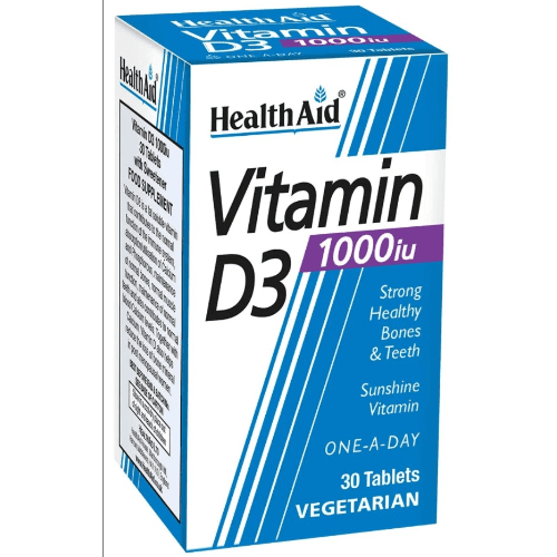 Health Aid Vitamin D3 1000Iu Cap 30'S