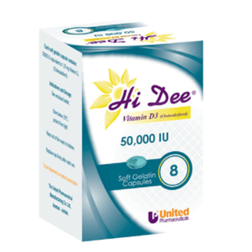 Hi Dee Vitamin D3 50,000 Iu Capsules Cap 8'S