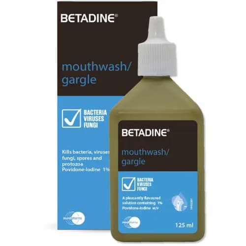 Betadine Mouth Wash/Gargle 125Ml