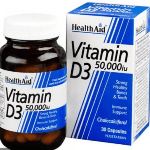 Health Aid Vitamin D3 50,000Iu Cap 30'S