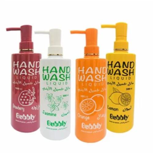 Bubbly - Hand Wash Pum - Various Flavours - 500 Ml - 4 Pieces