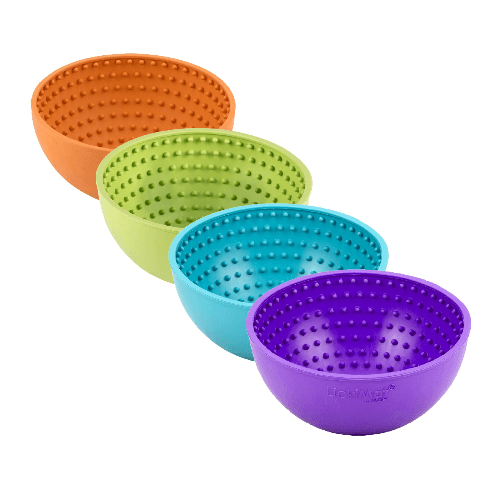 Red Pet Wobble Slow Feeder Bowl