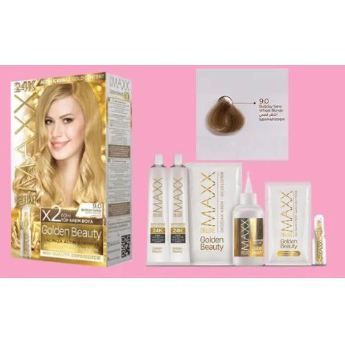 Maxx Deluxe 24K Gold Hair Dye - Wheat Blonde (9.0)