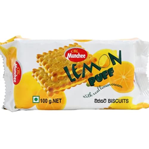 Munchee Lemon Puff Biscuits 100g