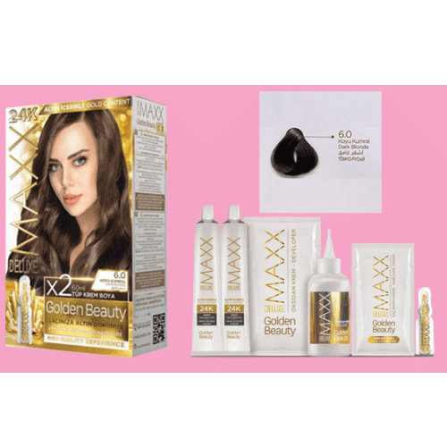 Maxx Deluxe 24K Gold Hair Dye - Dark Blonde (6.0)
