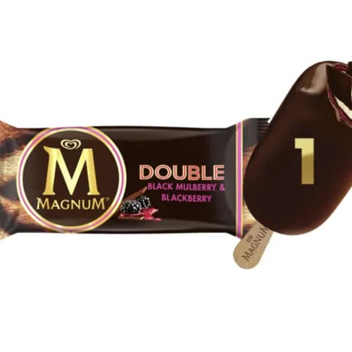 Magnum Ice Cream Double Black Mulberry & Blackberry 95Ml