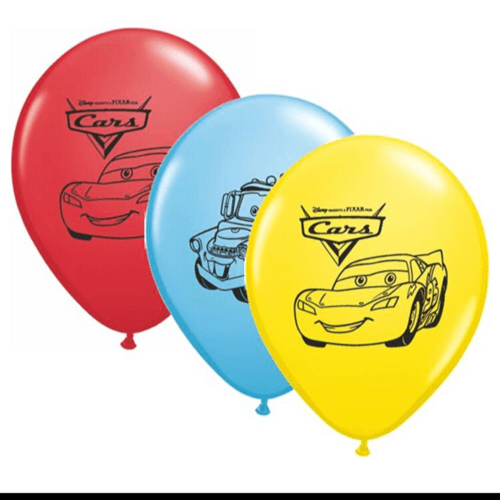 Mc Queen Car Mix Color Balloons