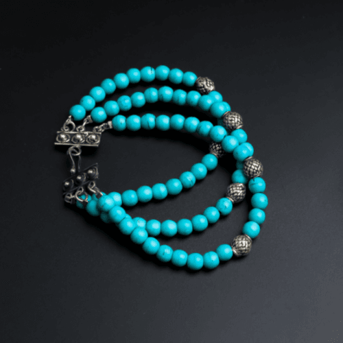 Three Layers Turquoise Bracelet- 1183