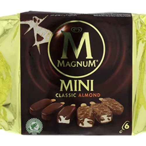 Magnum Mini Classic Almond Ice Cream 6Pcs