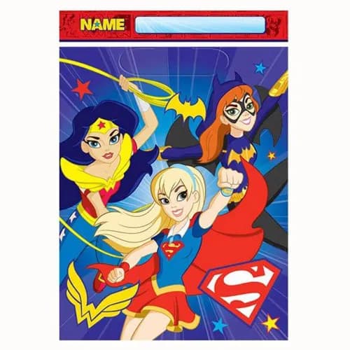 Dc Superhero Girls Folded Loot Bag