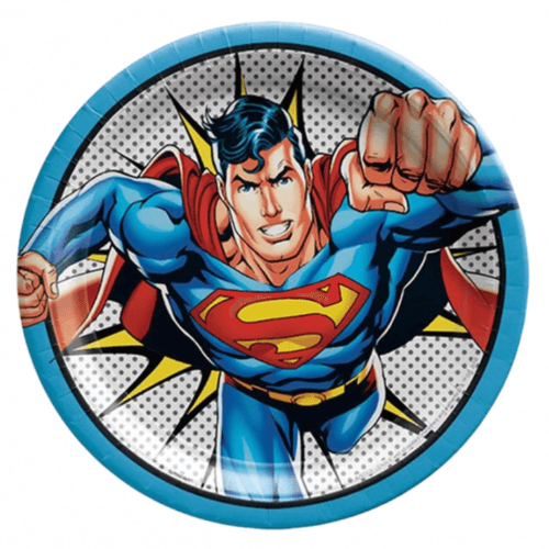 Superman Paper Plates