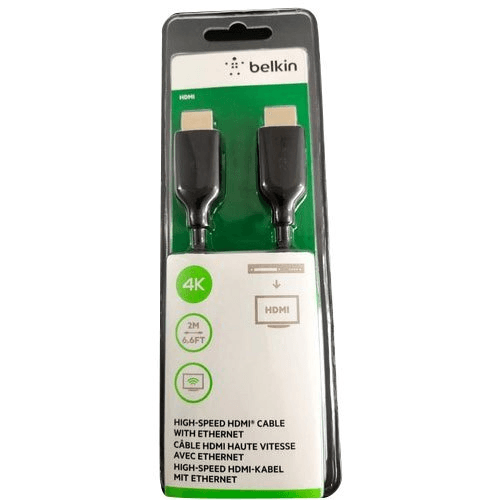 Belkin High-Speed HDMI Cable With Ethernet 4K 2M