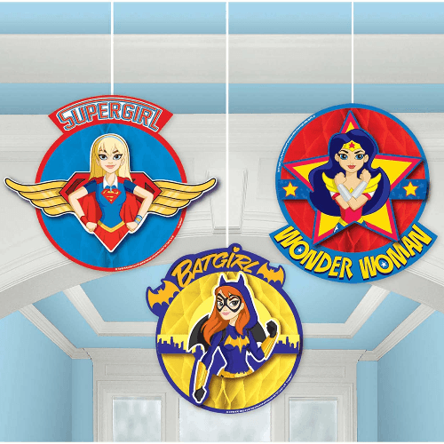 Dc Superhero Girls Honeycomb Decoration