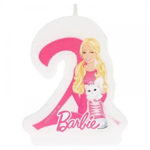 Barbie Sparkle Numeral Candle No. 2