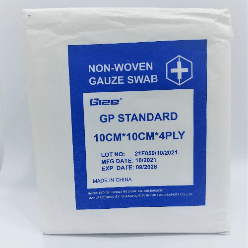 Gauze Swab 10*10 4 Ply 100 Pieces