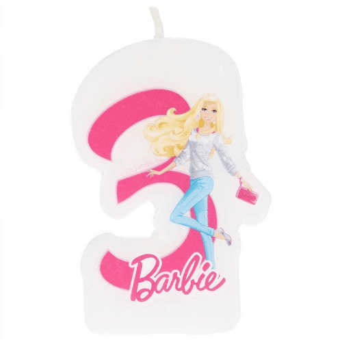 Barbie Sparkle Numeral Candle No. 3