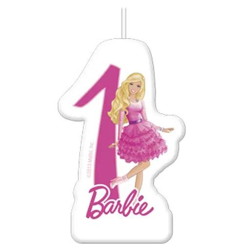 Barbie Sparkle Numeral Candle No. 1