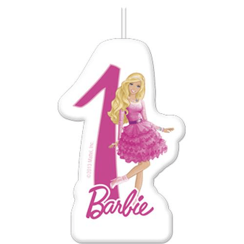 Barbie Sparkle Numeral Candle No. 1