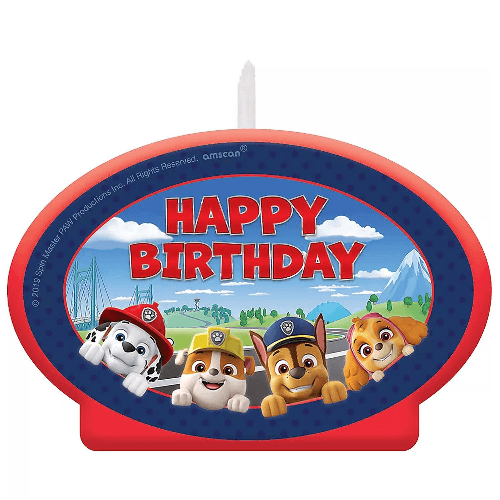 Paw Patrol Adventures Birthday Candle