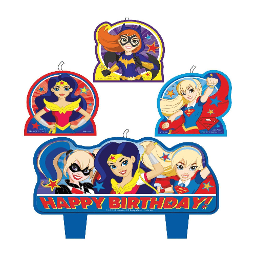 Dc Superhero Girls Birthday Candle Set