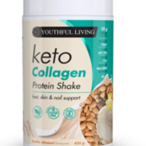 Youthful Living Keto Collagen Shake Vanilla Almond 625G